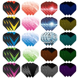 WLHGH Dart Flights, 60-Piece Dart Accessory Set, PET Standard Accessories for Darts, Dart Flights, Slim Dart Flights Set for Soft Darts and Steel Darts