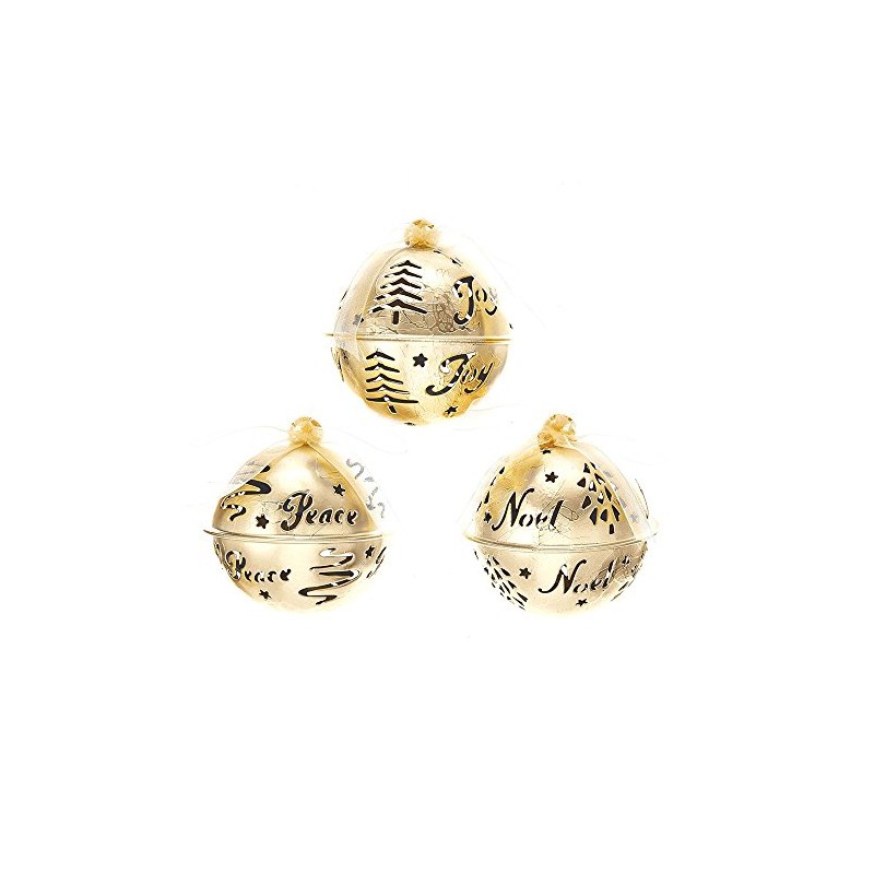 Kurt Adler 50Mm Metal Bell Hanging Ornament 3/Asstd