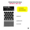RydeSafe Reflective Stickers Multi Dots Kit - Large - Black