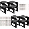 Acheterry 8 Pack Firewood Log Storage Rack Bracket Outdoor, Adjustable