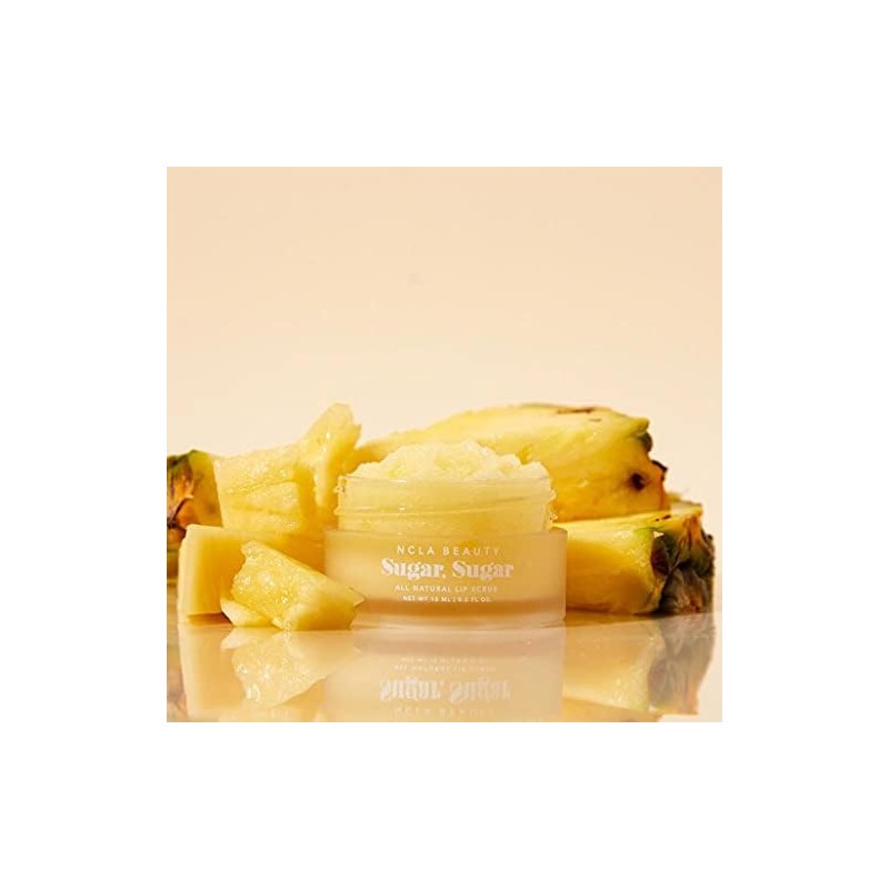 NCLA - Exfoliante natural para labios de azúcar, piña, 15