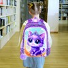 UFNDC 3PCS Cat Preschool Backpack, 16" Cute Moon Bookbag with