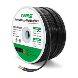 FIRMERST 10/2 Low Voltage Direct Burial Landscape Lighting Wire Spool 100 Feet