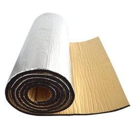 Car Heat Sound Deadening Insulation Mat, - 394 Mil 6.5 Sqft Automobile Sound Deadening & Heat Insulation Material for Auto Hood Engine Roof Door and Trunk,40 Inch x 24 Inch, Aluminum Foil Finish