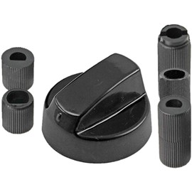 Utiz Universal Black Control Switch Knobs For All Makes And Models Of Ovens Cookers Hobs Pack of 4