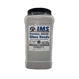 IMS #8 Premium Glass Beads - Medium - 12 lbs5.44 kg - Blasting Media - 70-100 US Mesh, White