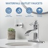 Homevacious Bathroom Faucet Waterfall Sink Faucets Bath Chrome Single Handle