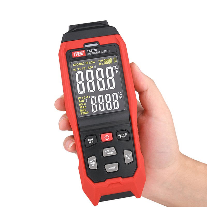TASI TA612B 2 Channels K/ J Type Thermocouple Thermometer -200~1372℃/