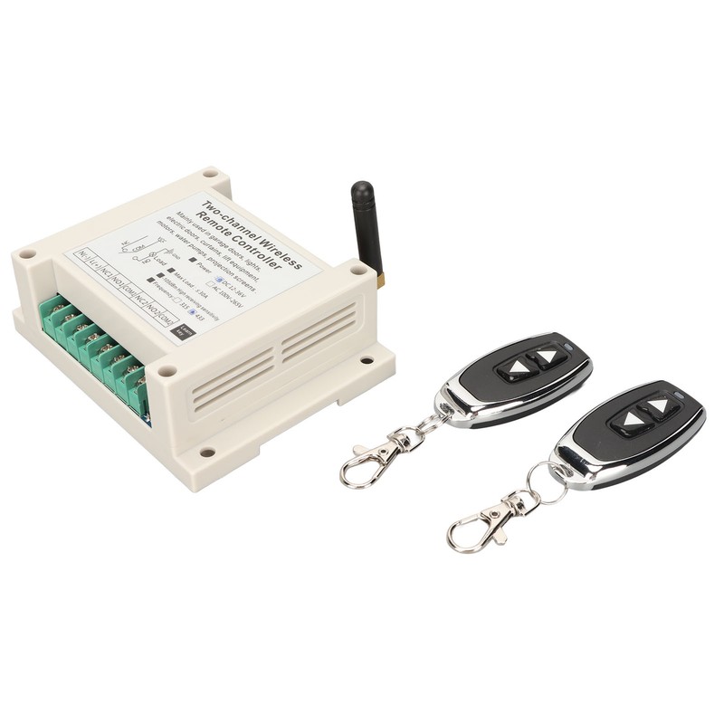 Wireless Remote Control Switch Relay 2CH Controller Receiver Transmitter 433Mhz
