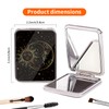 POTYHDC Compact Pocket Mirror, Cute Travel Mini Mirror with Magnification,