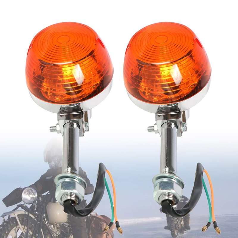 Silscvtt Motorcycle 12V 2 Pcs Turn Signal Replacement for Honda
