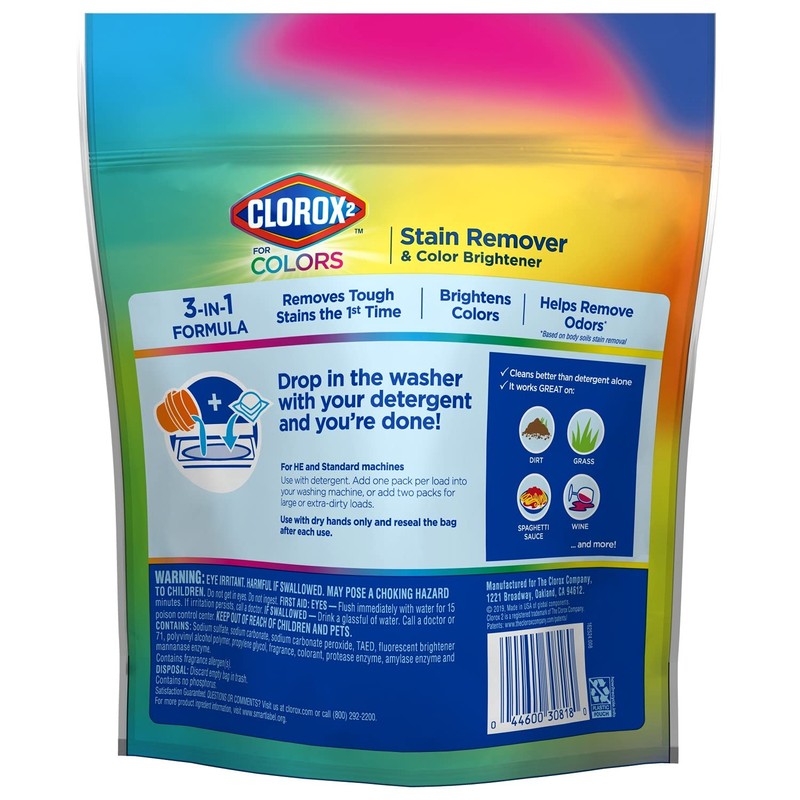 Clorox 2 Laundry Stain Remover and Color Booster Pack, 40