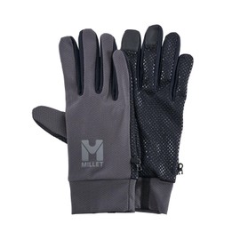Millet QD Trek Glove Men's Climbing Gloves, Trek II Gloves, NEW LOGO_CHARCOAL