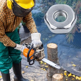 Silver Pack of 5 Sprocket Cover Nuts for STIHL MS170 MS171 MS180 MS181 MS250 MS251 MS211 MS390 Replacement Parts and More Models, AUMEL Stainless Steel M8 Nut Sprocket Cover Replacement Parts