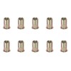 PATIKIL 1/2-13 Rivet Nuts, 10 Pcs Galvanized Carbon Steel Knurled