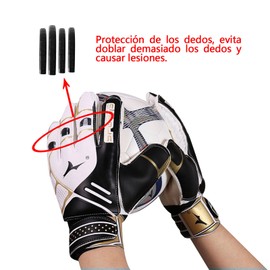 SANFEN Guantes de Portero para Adultos y Adolescentes y niños，Antideslizantes, Resistentes al Desgaste de Guantes de fútbol para Entrenamiento y Partido，con excelente amortiguación，Varios tamaños (9)