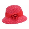Seeberger Women's Sun Hat Women's Straw Hat, red