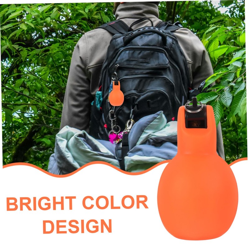 Kisangel Pack Camping Essentials Outdoor Survival Whistle Squeeze Whistle for