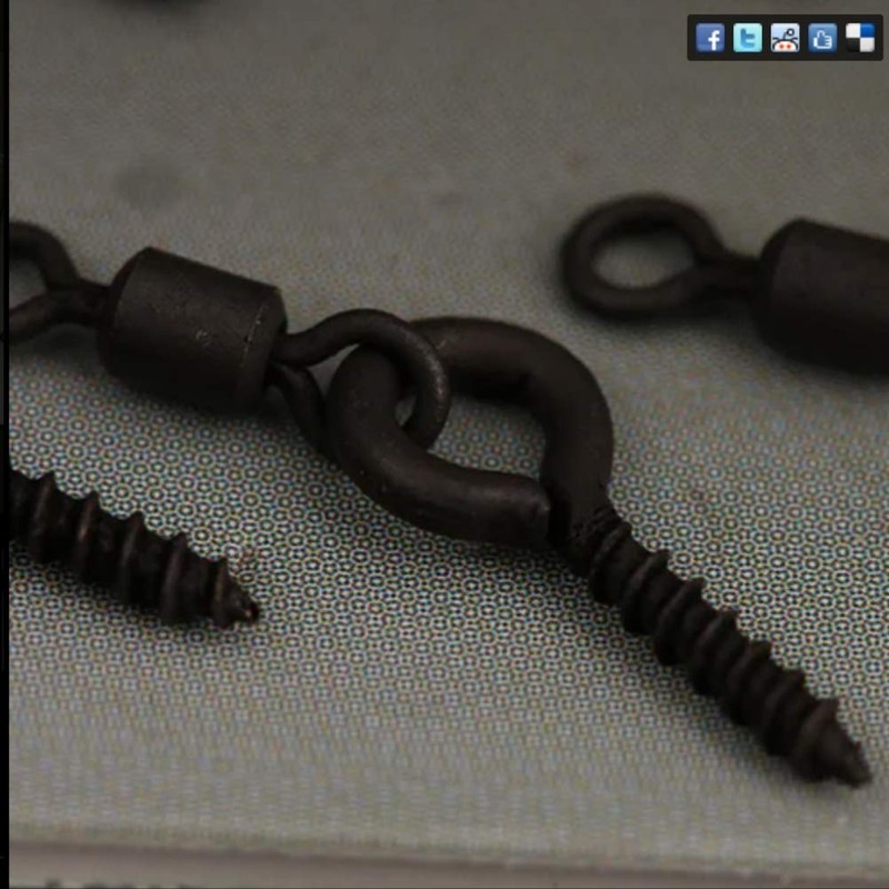 Gardner Covert Anti-Glare Mini Flexi Bait Screws x 10