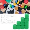 RiToEasysports 30pcs 16mm Plastic Rounded 6 Sided Blank Dice Set