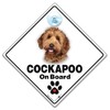 CockaPoo Car Sign, Cockapoo Dog on Board Car Sign, Cockapoo