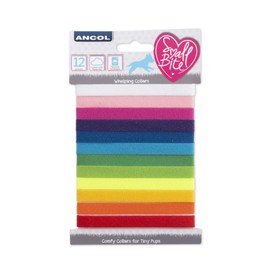 Ancol 1 Card Of 12 Whelping Collars Size 10Mm X 23Cm