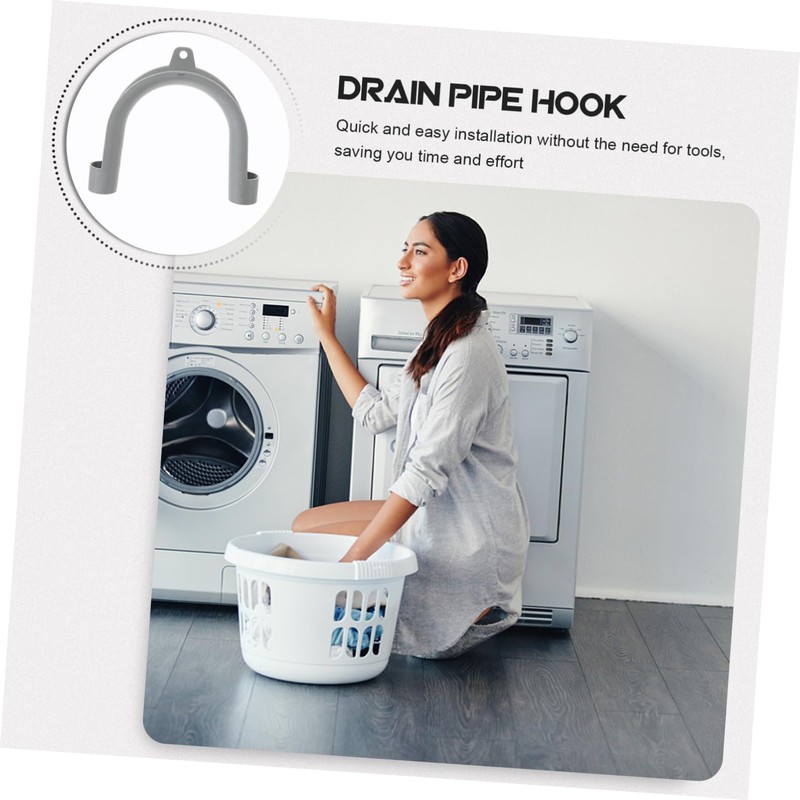U-Shape Drain Hose Guide Hanging Rack Washer Drain Hose Hook