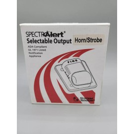 System Sensor NEW System Sensor P1224MCW SPECTR-Alert Wall Horn/Strobe White Fire Alarm