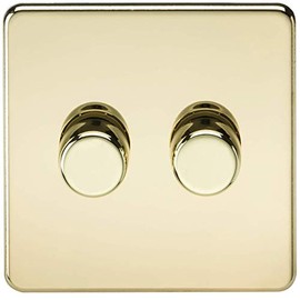 2G 2-way 10-200W (5-150W LED) Intelligent dimmer - Polished Brass