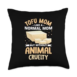 Vegan Vegetarian Design for a Tofu Lover Throw Pillow