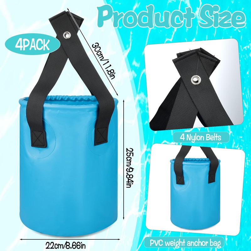 HFYZZ 4 Pack Water Shade Canopy Float Kit for Floating