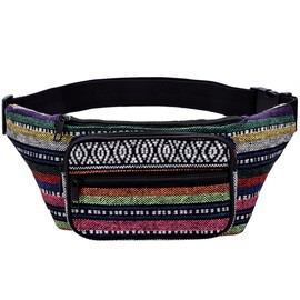Kayhoma Boho Waist Packs Festival Retro Bum Bags Travel Hiking Hip Fanny Pack, Mix Color