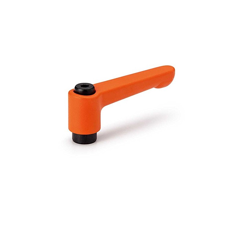 NBK Mechanical Components Clamp Lever (Threaded) Flat Type LHF-5-OR (Orange)