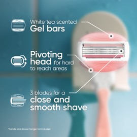 Gillette Venus Gillette Venus ComfortGlide White Tea Women's Razor Blade Refills, 6 Count