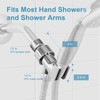 OFFO Shower Head Holder with Solid Metal Ball Joint for