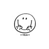 Interior Stickers Smile 2 Pieces Glossy Black Nico Chan Mark