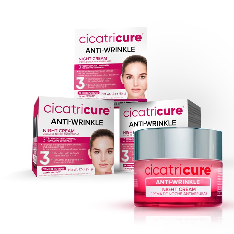 Cicatricure Anti-Wrinkle Night Face Cream: Intensive Overnight Aging Care, Moisturizes