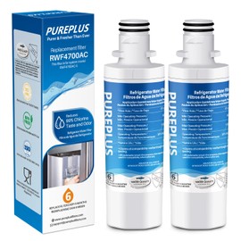 PUREPLUS 9980 Replacement for LG LT1000P Kenmore ADQ747935, LT1000, LT1000PC, MDJ64844601, ADQ74793501, ADQ74793502, LMXS28626S, LMXS30796S, Refrigerator Water Filter, Model: RWF4700AC, 2Pack