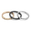 QIUTIMIY Pack of 4 Round Lobster Ring O-Ring Metal Round