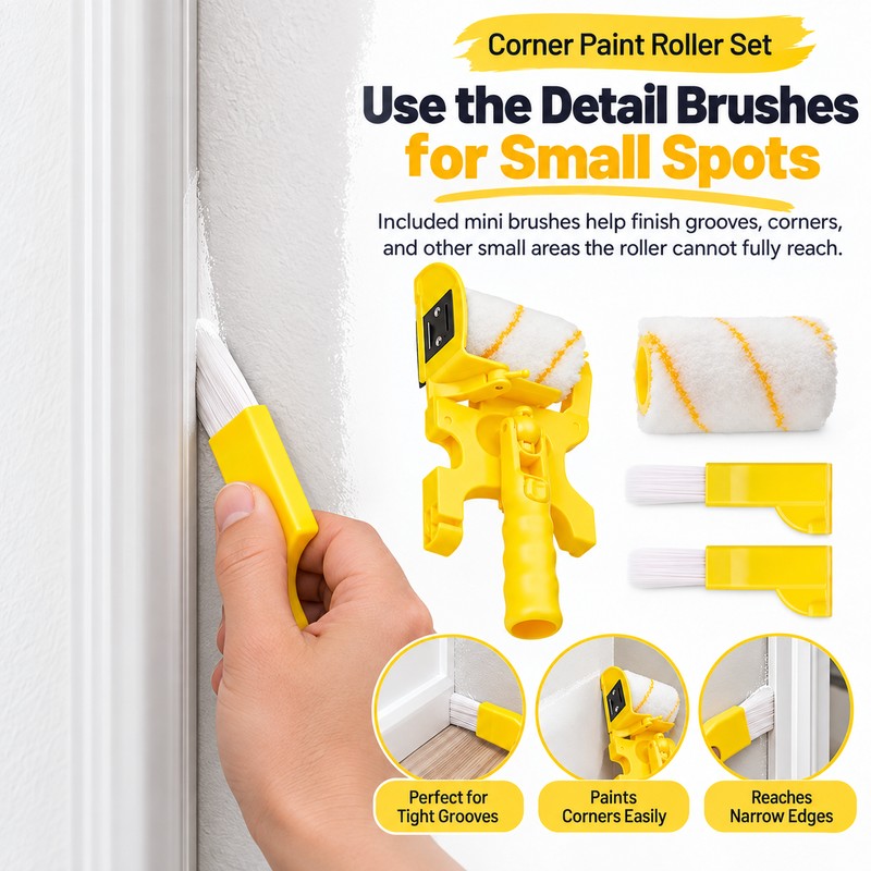 Paint Edger Roller for Wall Decorating – Adjustable Corner Guard
