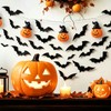 Halloween Decorations Party Supplies 3D Bat Stickers,Indoor Outdoor Decorations 60pcs