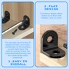 40 Pcs L Bracket Corner Brackets for Wood, 20*20*16mm Black