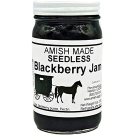 Amish Jam Seedless Blackberry - 8 Oz Set of Three Jars