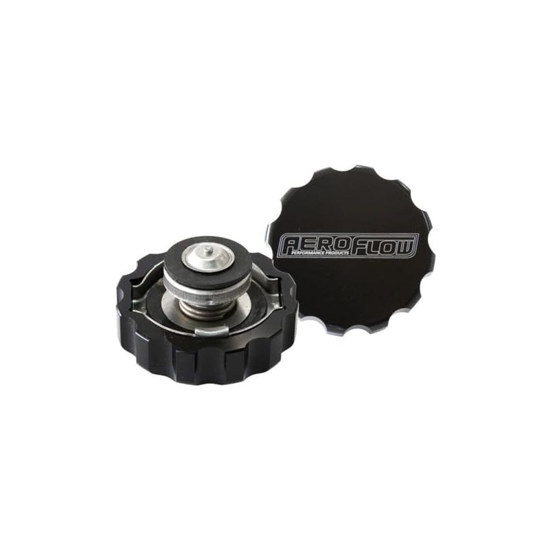 Aeroflow AF64-5042BLK Billet Radiator Cap 42mm .5Barcomplete With Billet Cover