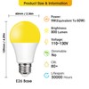 Baczao Dusk to Dawn Yellow Bug Light Bulbs Outdoor, 9W