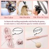 Curly Ondas En Cabello Rizos Seda Sin Calor Tubo2 Scrunchie