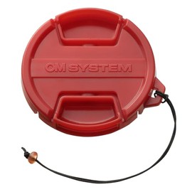 OM SYSTEM PRLC-14 Red Lens Cap for Olympus/OM SYSTEM PT-053/PT-055/PT-056/PT-058/PT-059 Underwater Housing