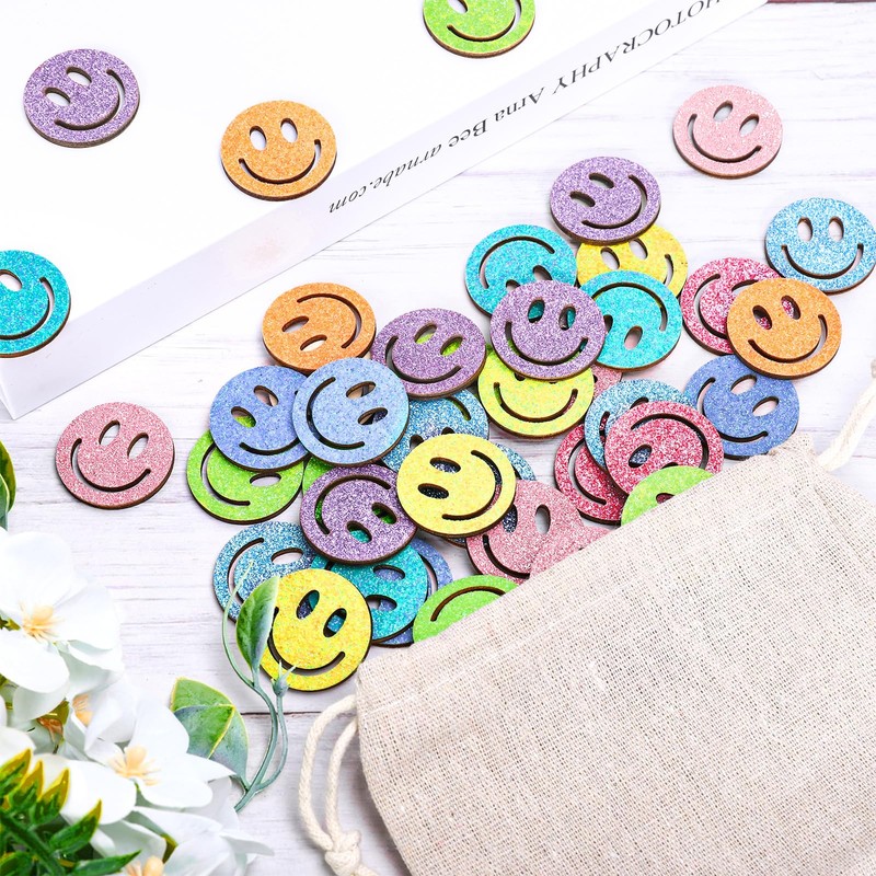 FYSUIMU 45 Pcs Glitter Smile Extra Tokens for Reward Jar
