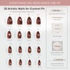 Celebritips Uñas Postizas Decorativas | Polvo De Canela, Uñas Cortas