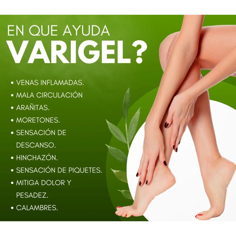 Kit 2 Varigel - Gel Relajante Para Piernas Cansadas Varices